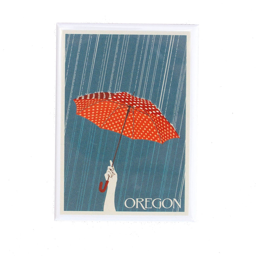 PNW/Oregon Spirit, Magnets, Gifts, Lantern Press, Oregon, Umbrella, 846904